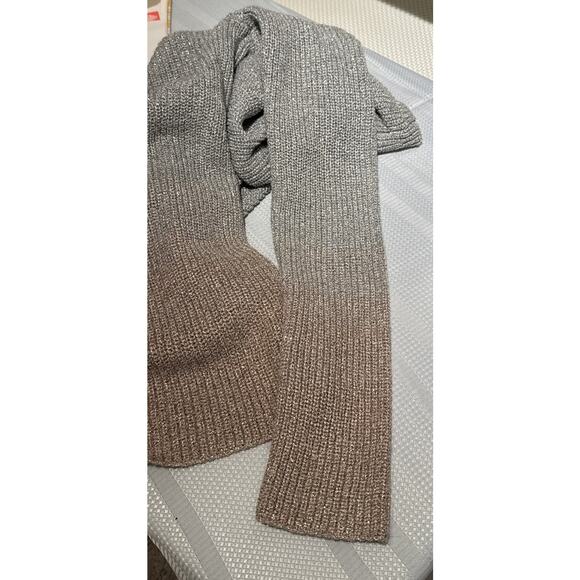 White House Black Market Silver Ombré to Rose Gold Turtleneck Sweater Size S - Picture 6 of 6